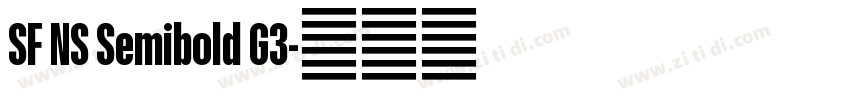 SF NS Semibold G3字体转换 SF NS Semibold G3字体转换